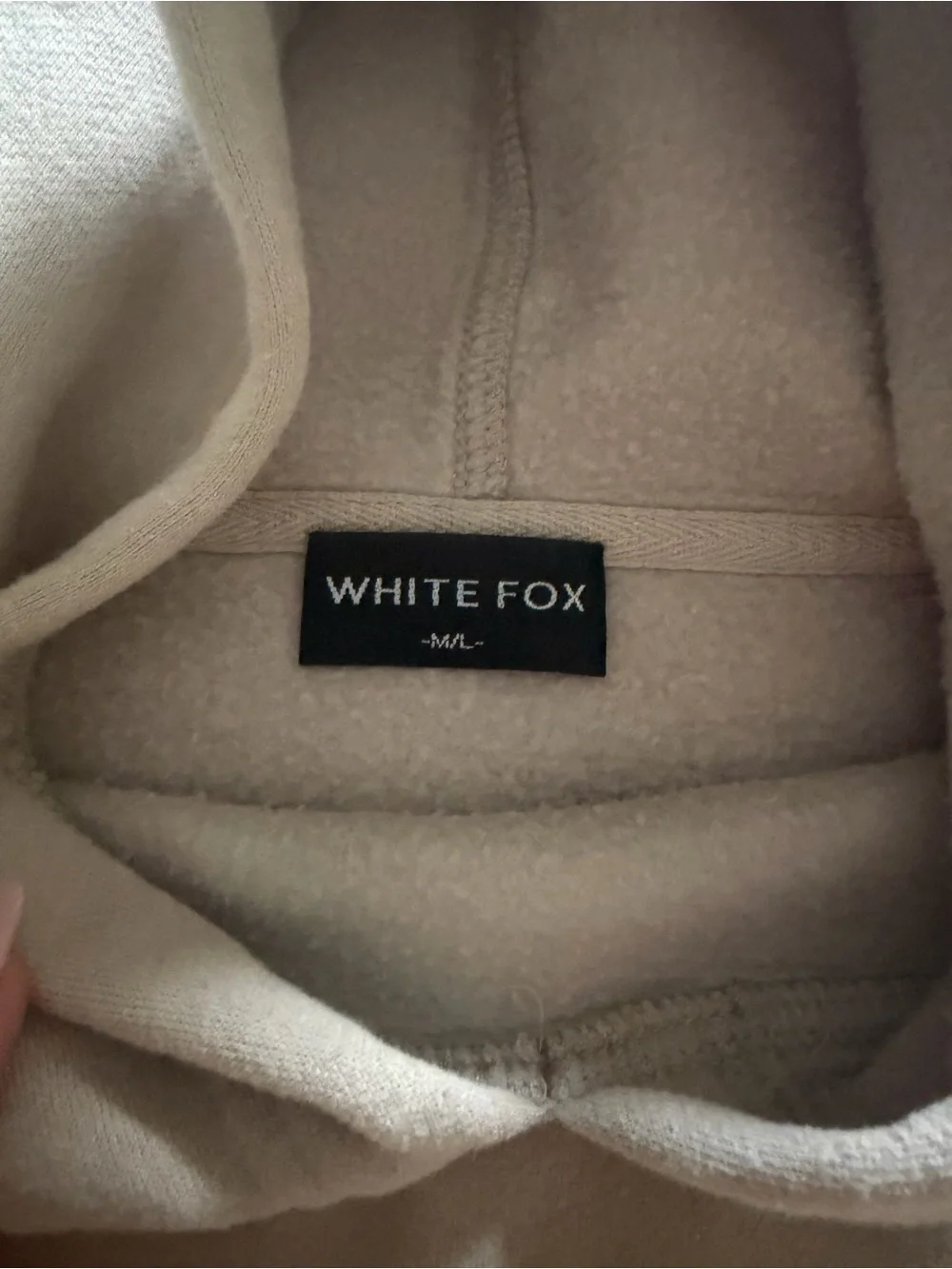 White Fox Boutique Taupe/Pink Oversized Hoodie